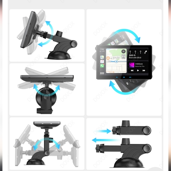 Dovox Carplay Stereo/Bluetooth Car Radio (Double Din Android Auto) - Picture 4 of 10